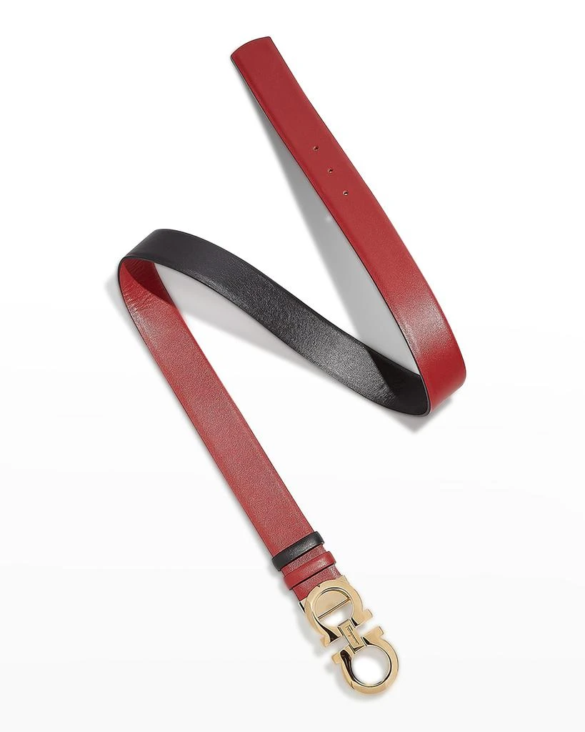 商品Salvatore Ferragamo|Gancini-Buckle Reversible Leather Belt,价格¥4259,第2张图片详细描述