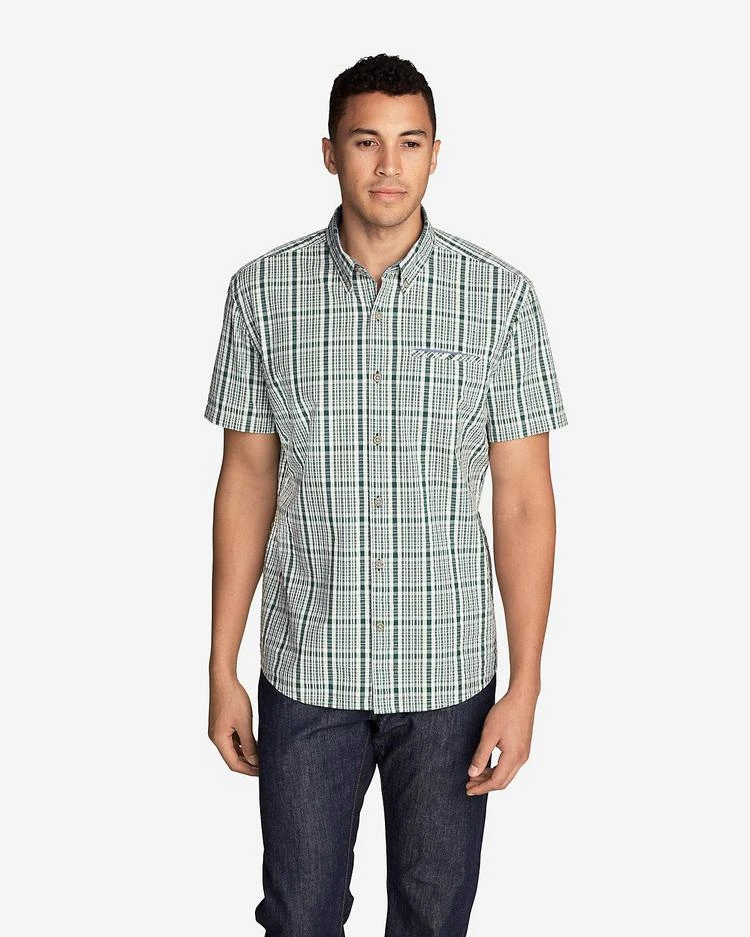 商品Eddie Bauer|Men&#39;s Bainbridge 2.0 Short-Sleeve Seersucker Shirt,价格¥261-¥372,第5张图片详细描述