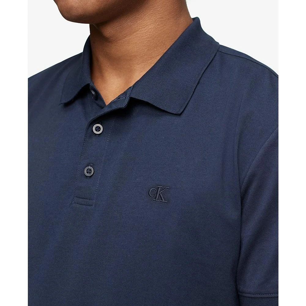 商品Calvin Klein|男士运动修身光滑棉质 Polo 衫 多款配色,价格¥261,第4张图片详细描述