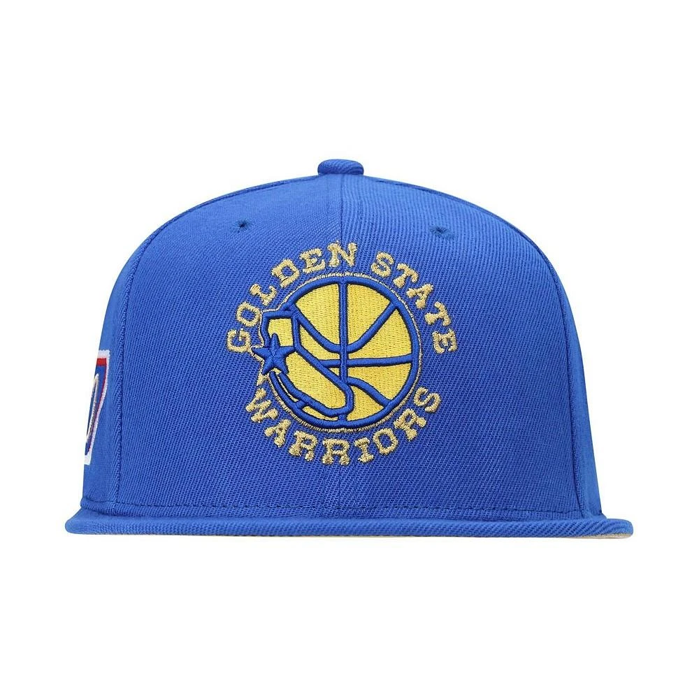 商品Mitchell and Ness|Men's Royal Golden State Warriors 50th Anniversary Snapback Hat,价格¥200,第4张图片详细描述