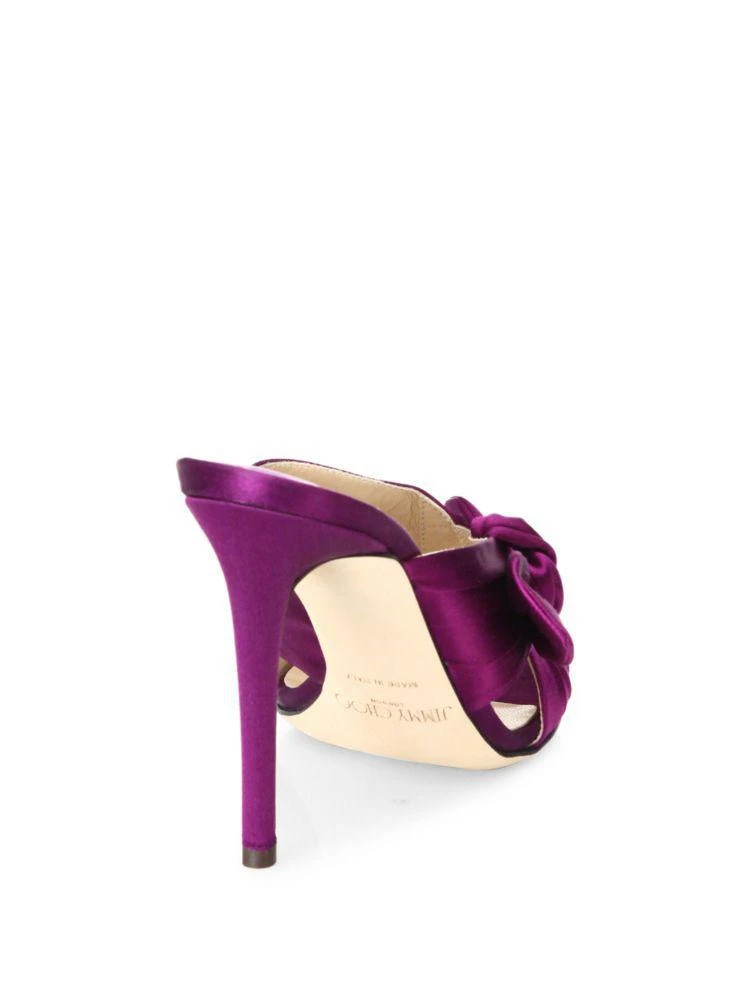 商品Jimmy Choo|Keely Knotted Satin Crisscross Mules,价格¥1734,第2张图片详细描述