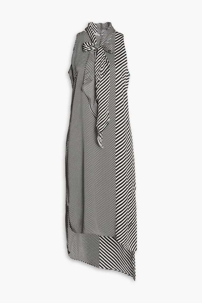 商品Equipment|Lalasa striped silk-satin dress,价格¥2113,第3张图片详细描述