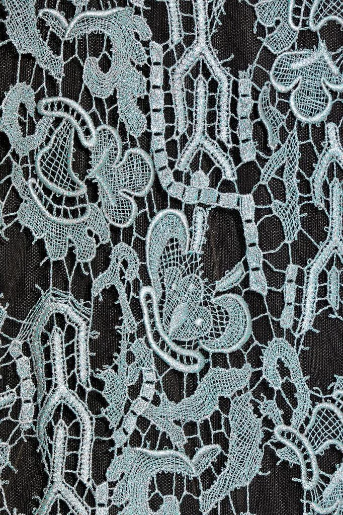商品Valentino|Gathered metallic guipure lace midi dress,价格¥17841,第2张图片详细描述
