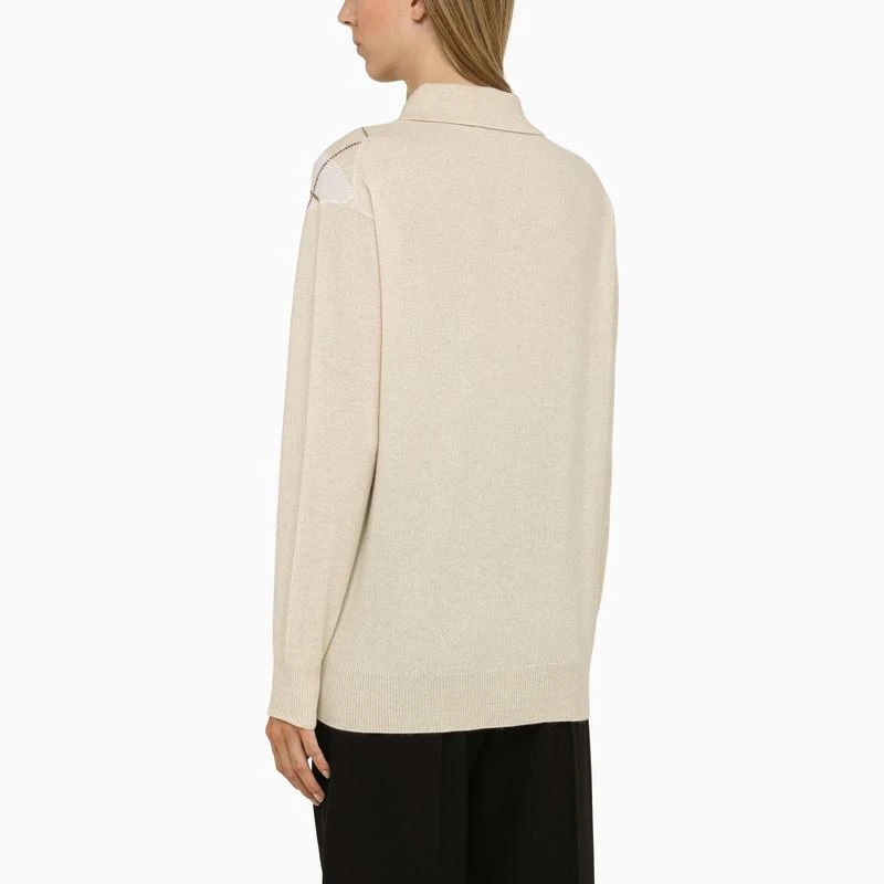 商品Miu Miu|Natural cashmere polo shirt,价格¥10671,第3张图片详细描述