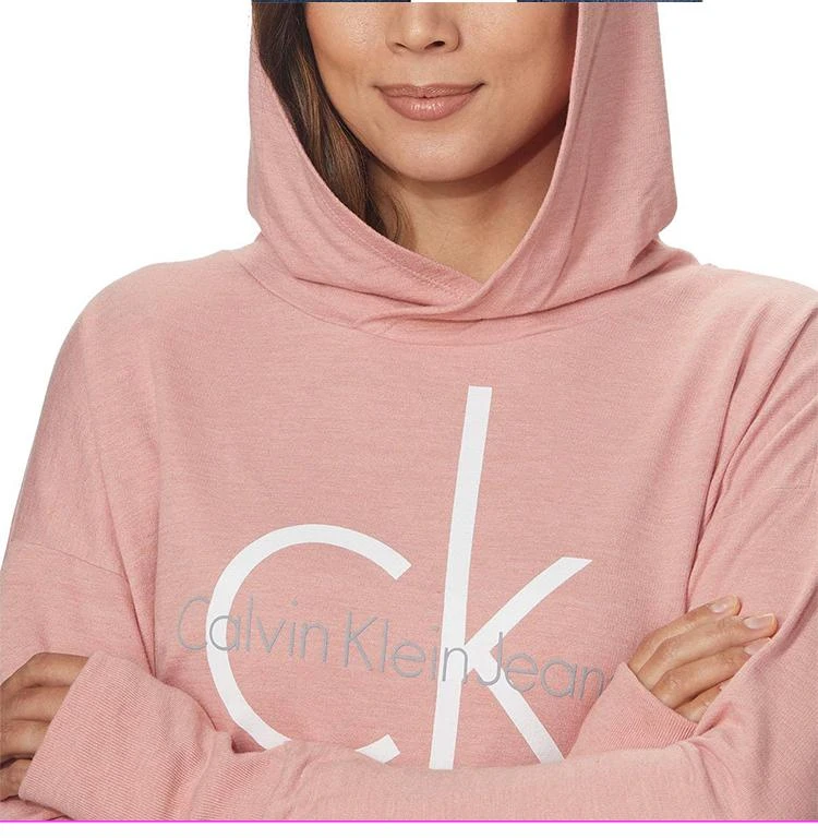 商品Calvin Klein|美国直邮Calvin Klein/CK女装LOGO连帽长袖T直邮,价格¥326,第3张图片详细描述