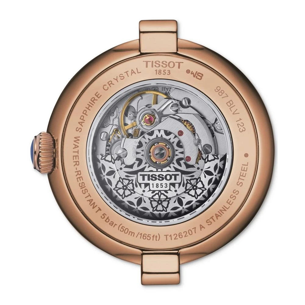 商品Tissot|Women's Bellissima PVD Brown Leather Strap Watch 29mm,价格¥5624,第3张图片详细描述