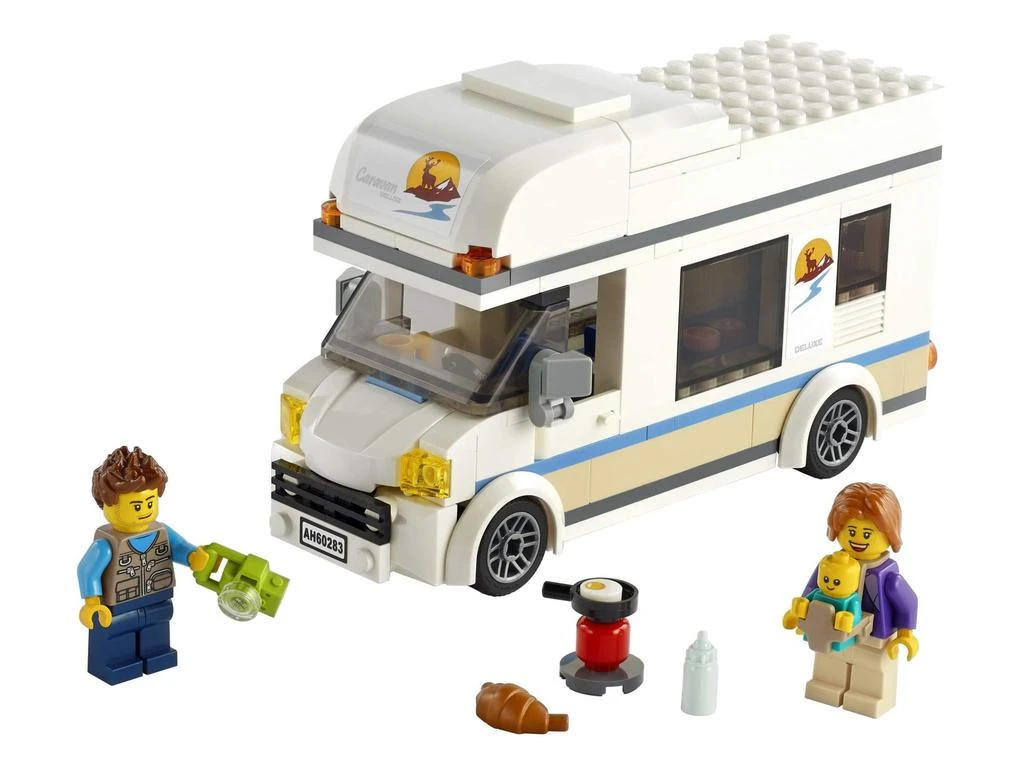 商品LEGO|LEGO City Holiday Camper Van 60283 Building Kit; Cool Vacation Toy for Kids, New 2021 (190 Pieces),价格¥149,第1张图片