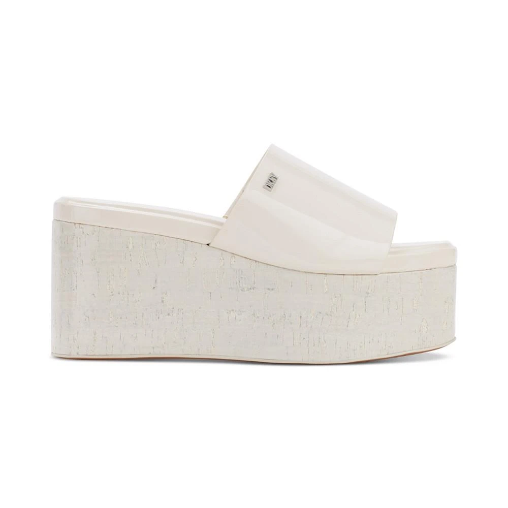 商品DKNY|Women's Adalira Slip-On Platform Wedge Slide Sandals,价格¥572,第2张图片详细描述