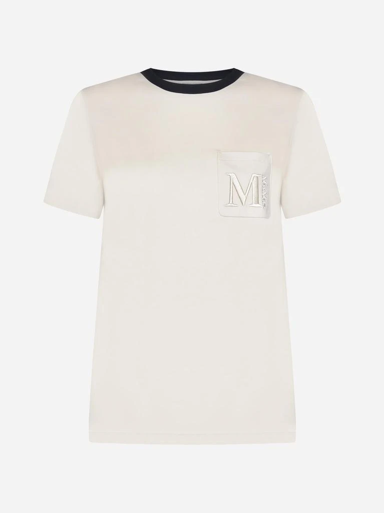 商品Max Mara|Lecito Logo Cotton T-shirt,价格¥972,第1张图片