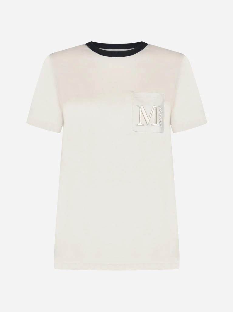 商品Max Mara|Lecito Logo Cotton T-shirt,价格¥1047,第1张图片