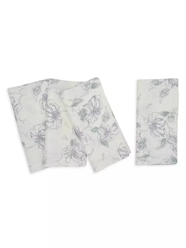 商品Tina Chen Designs|Florals Vintage Floral 4-Piece Linen Napkin Set,价格¥1007,第1张图片