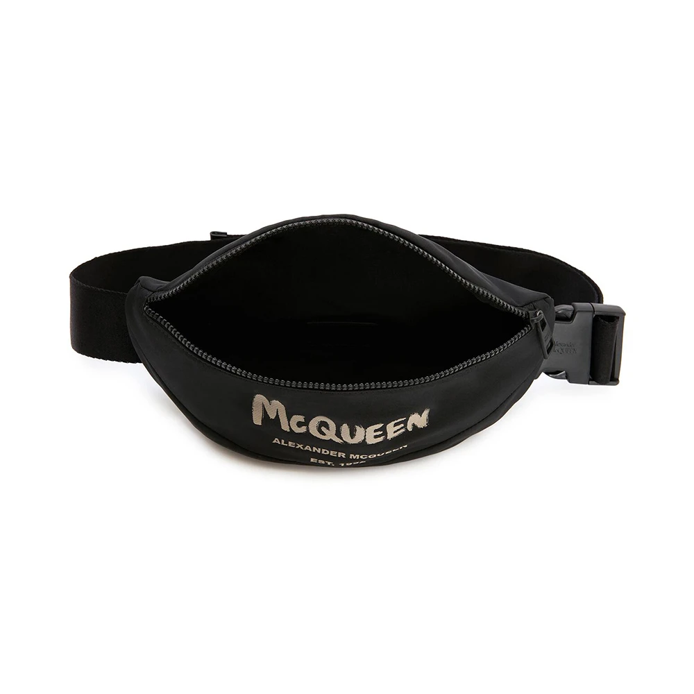 ALEXANDER MCQUEEN 黑色男士腰包 683109-1AABW-1073 商品