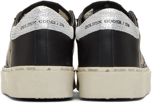 商品Golden Goose|Black & Silver Hi Star Sneakers,价格¥4695,第4张图片详细描述