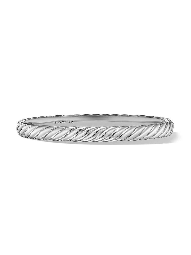 商品David Yurman|Sculpted Cable Bangle Bracelet in 18K White Gold,价格¥41483,第1张图片