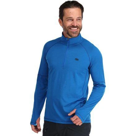 商品Outdoor Research|Alpine Onset Merino Quarter Zip Baselayer Top - Men's,价格¥362,第3张图片详细描述