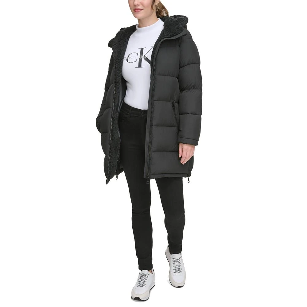 Women's Faux-Fur-Lined Hooded Puffer Coat 商品