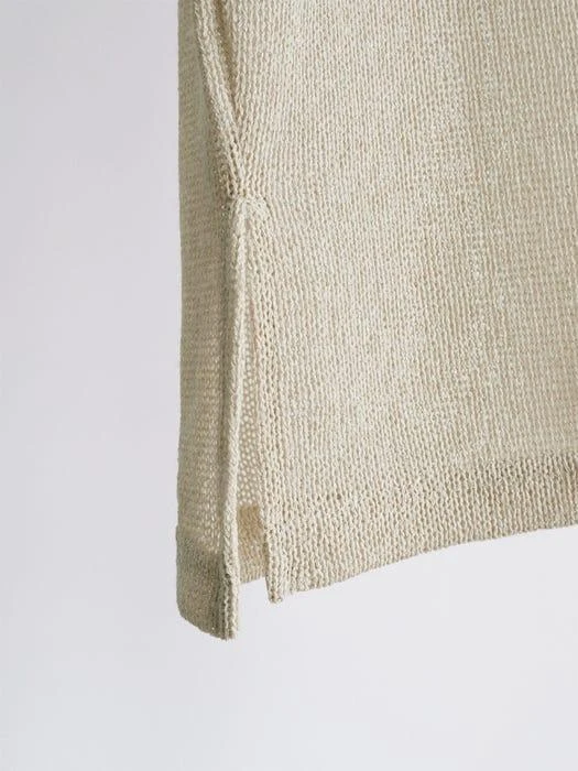 商品LIEU HOMME|MESH KNIT VEST BROWN,价格¥424,第5张图片详细描述