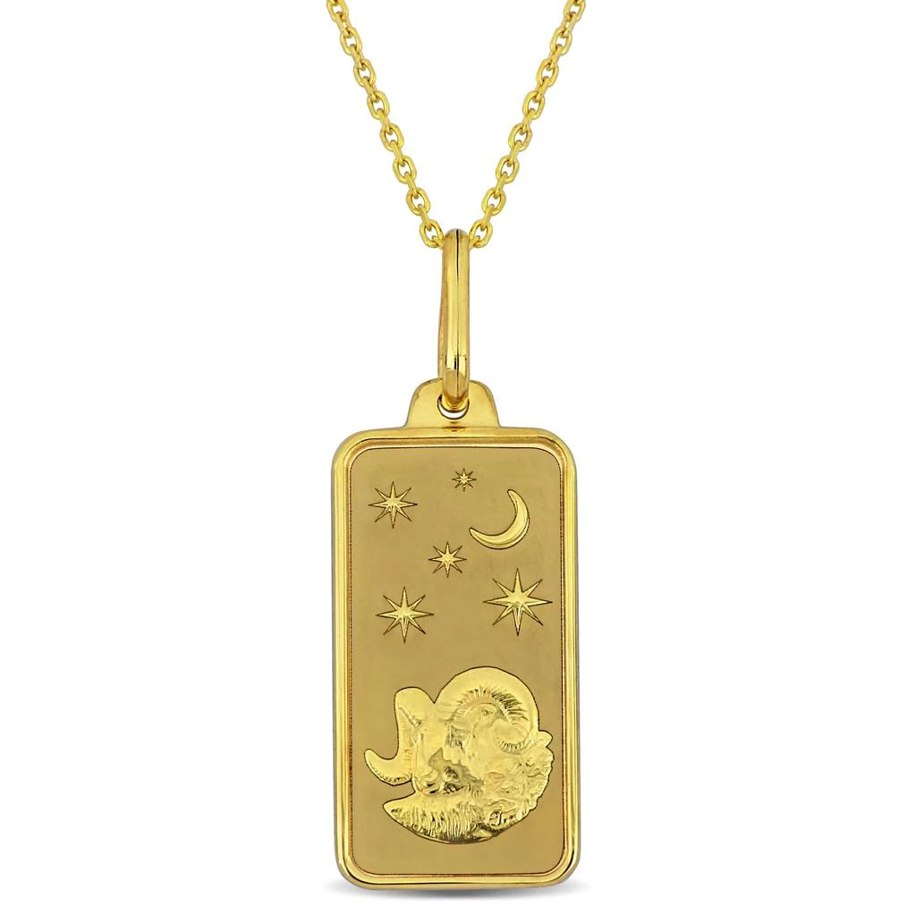 商品Mimi & Max|Aries Horoscope Necklace in 10k Yellow Gold,价格¥1639,第1张图片