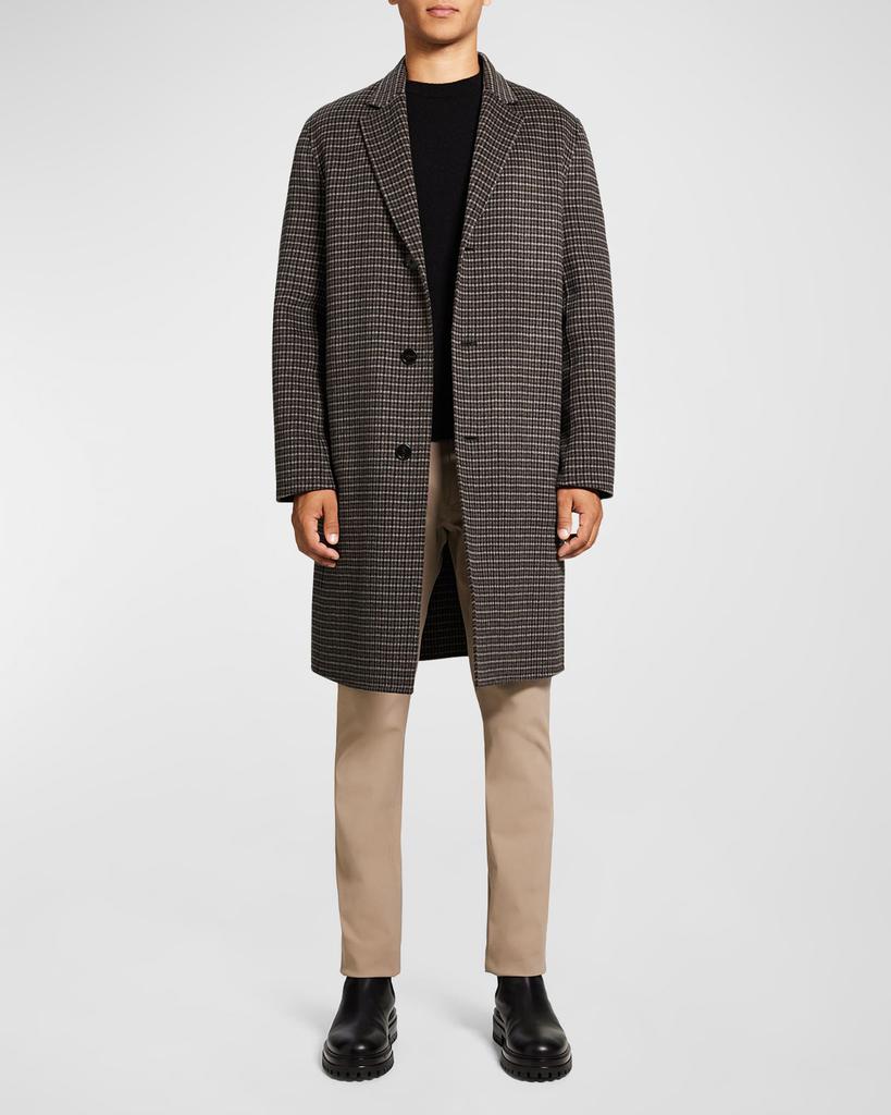 Men's Suffolk Luxe Check Overcoat商品第1张图片规格展示