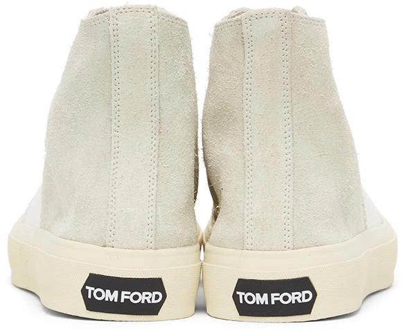 商品Tom Ford|Taupe Cambridge High-Top Sneakers,价格¥2517,第4张图片详细描述