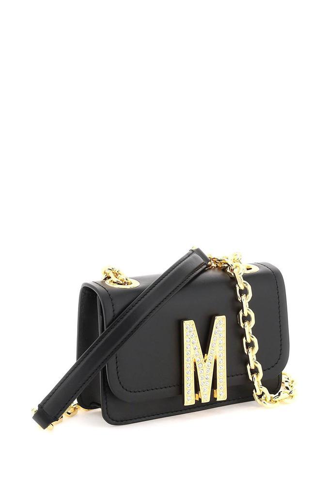 商品Moschino|LEATHER MINI CROSSBODY BAG,价格¥4023,第6张图片详细描述