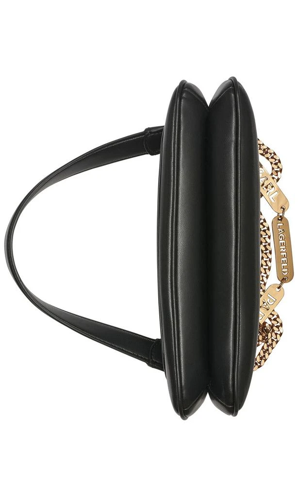 商品Karl Lagerfeld Paris|NADINE SHOULDER BAG WITH GOLD CHAINS,价格¥1558,第5张图片详细描述