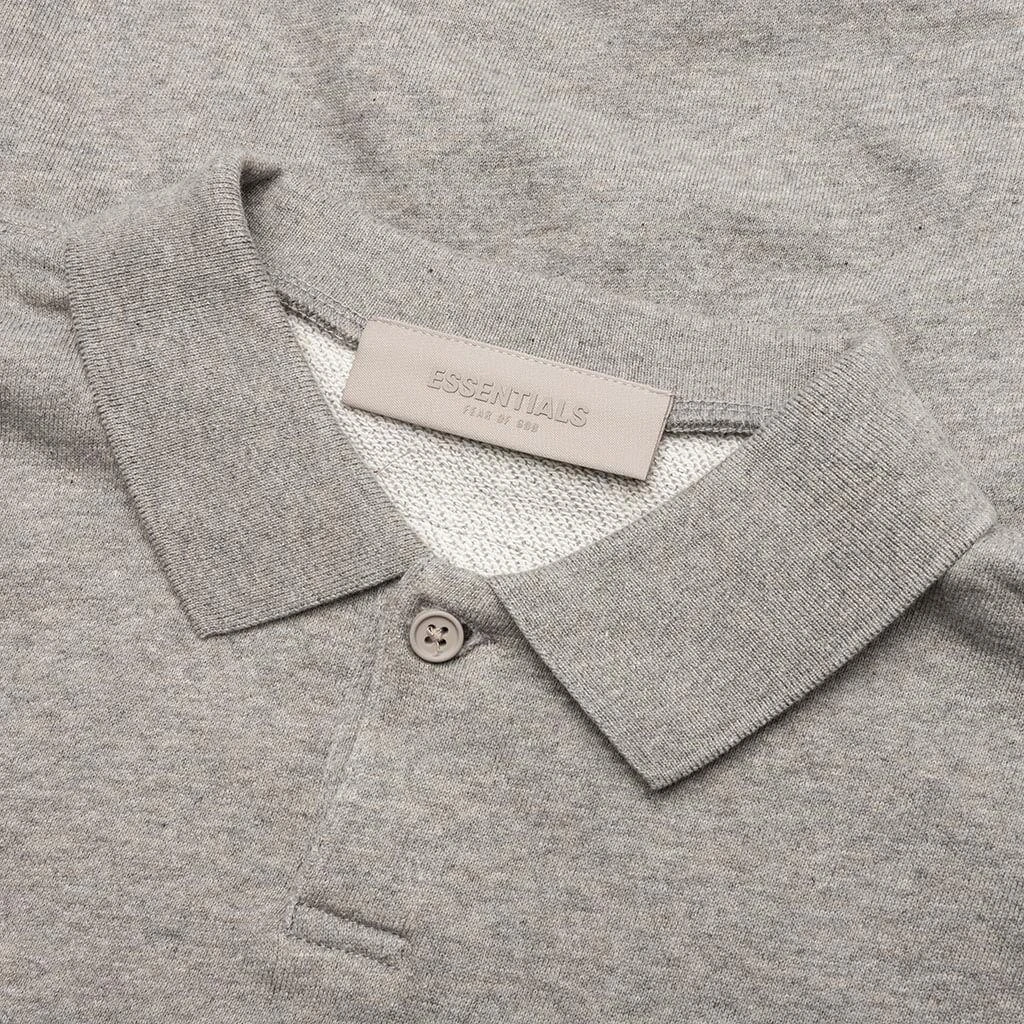 商品Essentials|Kid's Core L/S Polo - Dark Oatmeal,价格¥273,第3张图片详细描述