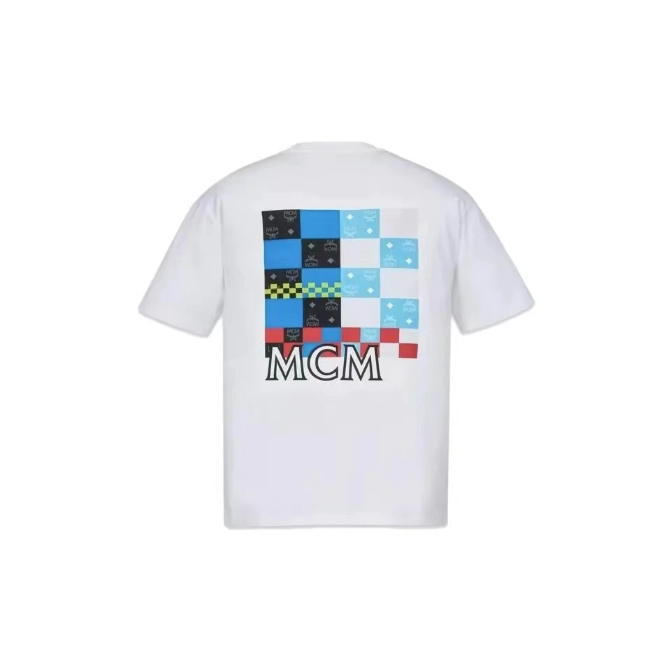 商品MCM|MCM/恩思恩 Logo字母图案印花短袖T恤 男款白色MHTDSMM08WT00-WHITE,价格¥2009,第1张图片