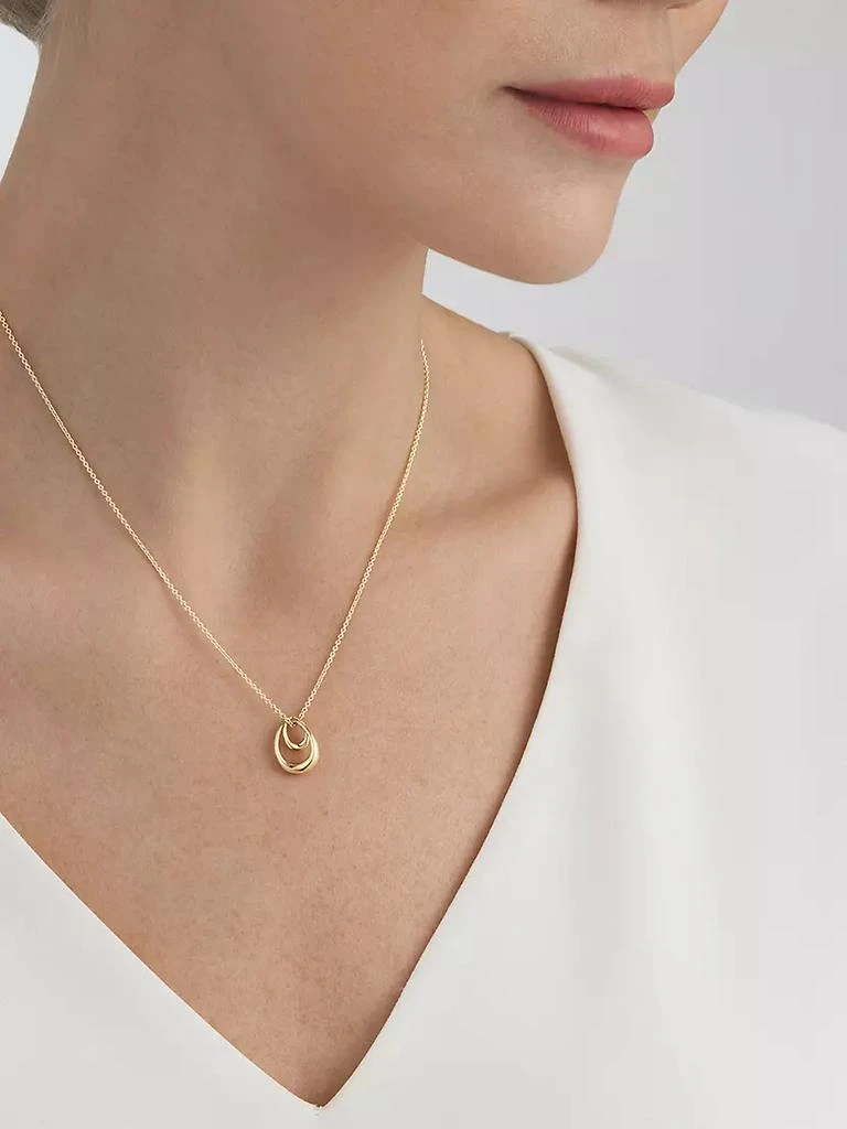 商品Georg Jensen|Offspring 18K Gold Pendant Necklace,价格¥9539,第2张图片详细描述