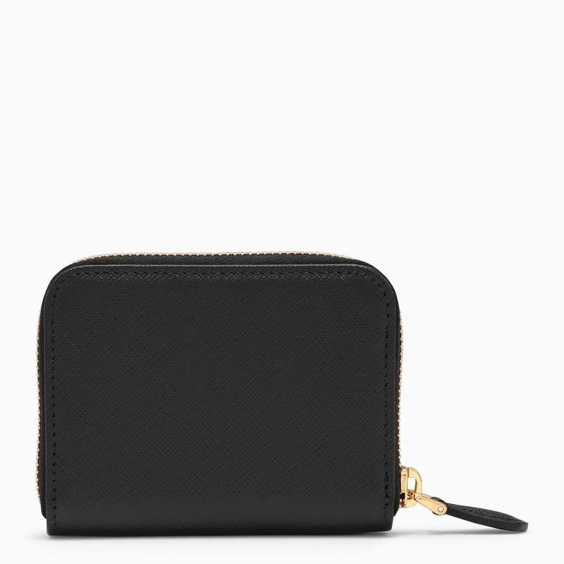 商品Prada|Black small wallet in Saffiano,价格¥4108,第3张图片详细描述