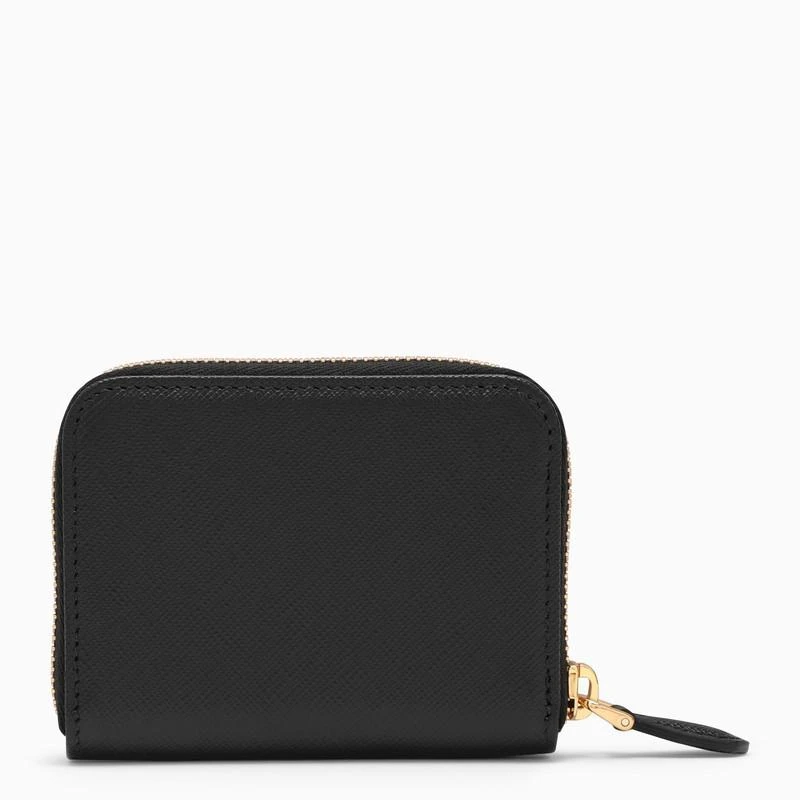 商品Prada|Black small wallet in Saffiano,价格¥4121,第3张图片详细描述