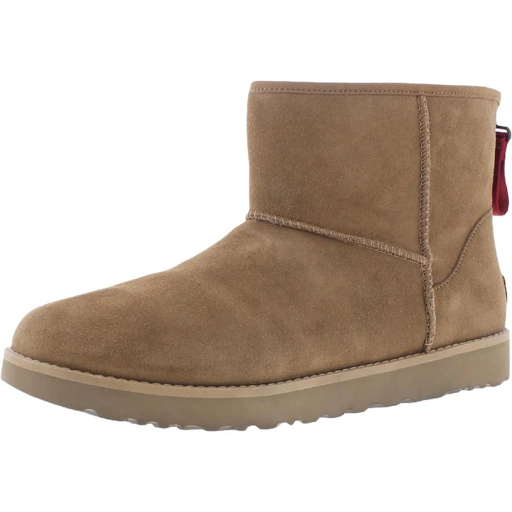 商品UGG|Ugg Womens Classic Mini Logo Zip Suede Slip On Winter & Snow Boots,价格¥743,第1张图片