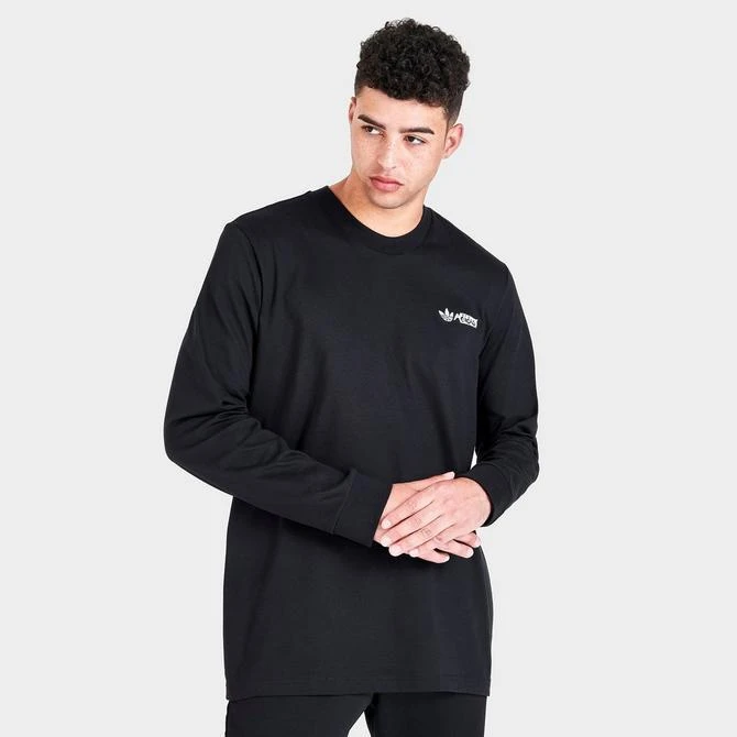 商品Adidas|Men's adidas Originals Three Stripe Life Long-Sleeve T-Shirt,价格¥150,第3张图片详细描述