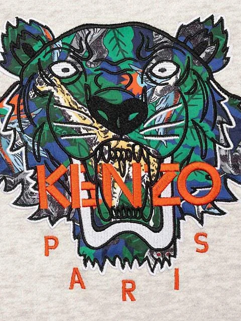 商品Kenzo|Little Kid's &amp; Kid's Embroidered Logo Hoodie,价格¥673,第4张图片详细描述