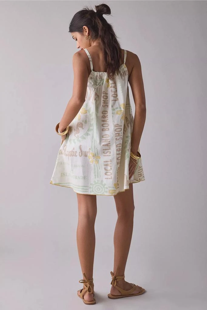 商品BDG|BDG Eva Tie-Front Ruched Strap Trapeze Mini Dress,价格¥74,第3张图片详细描述