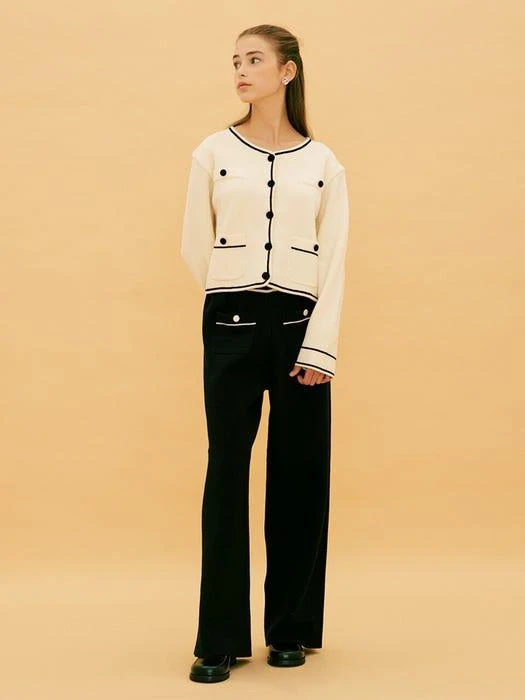 商品YOUR NAME HERE|Warm Knitwear Pants -2 Colors,价格¥1027,第1张图片