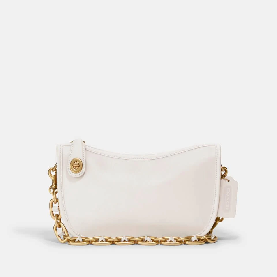 商品Coach|Coach Women's Glovetanned Leather Swinger Bag - Chalk,价格¥1584,第1张图片