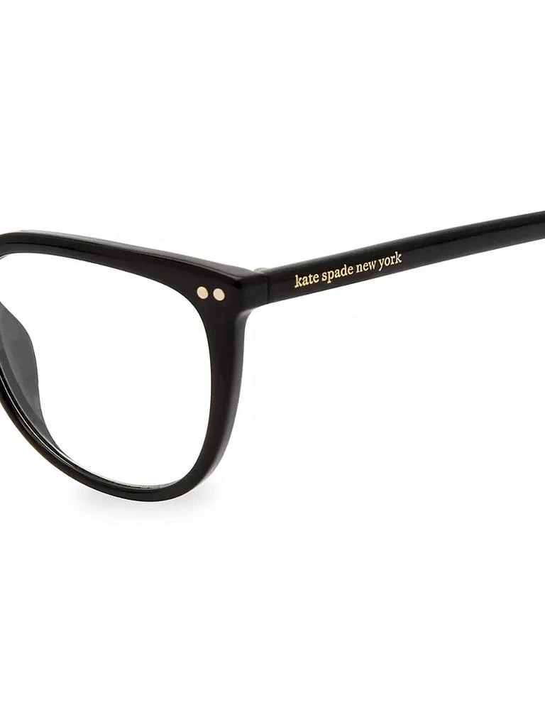 商品Kate Spade|Albi Blue Block 52MM Square Eyeglasses,价格¥502,第3张图片详细描述