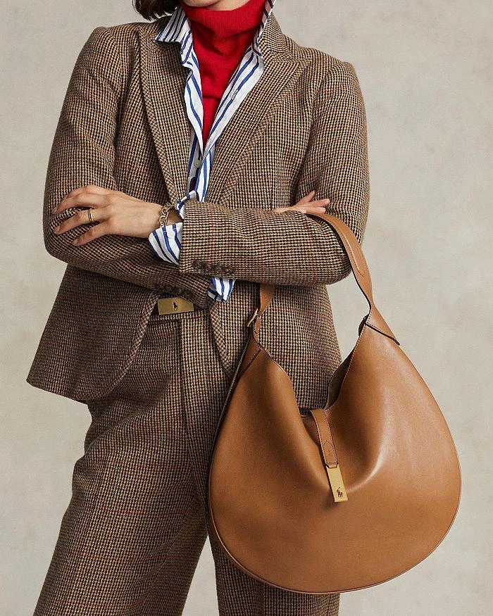商品Ralph Lauren|Polo ID Large Hobo Shoulder Bag,价格¥5892,第2张图片详细描述