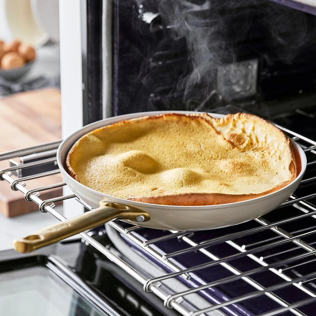 商品Greenpan|GreenPan Reserve Hard Anodized Healthy Ceramic Nonstick 10" and 12" Frying Pan Skillet Set, PFAS-Free, Dishwasher Safe,价格¥948,第4张图片详细描述