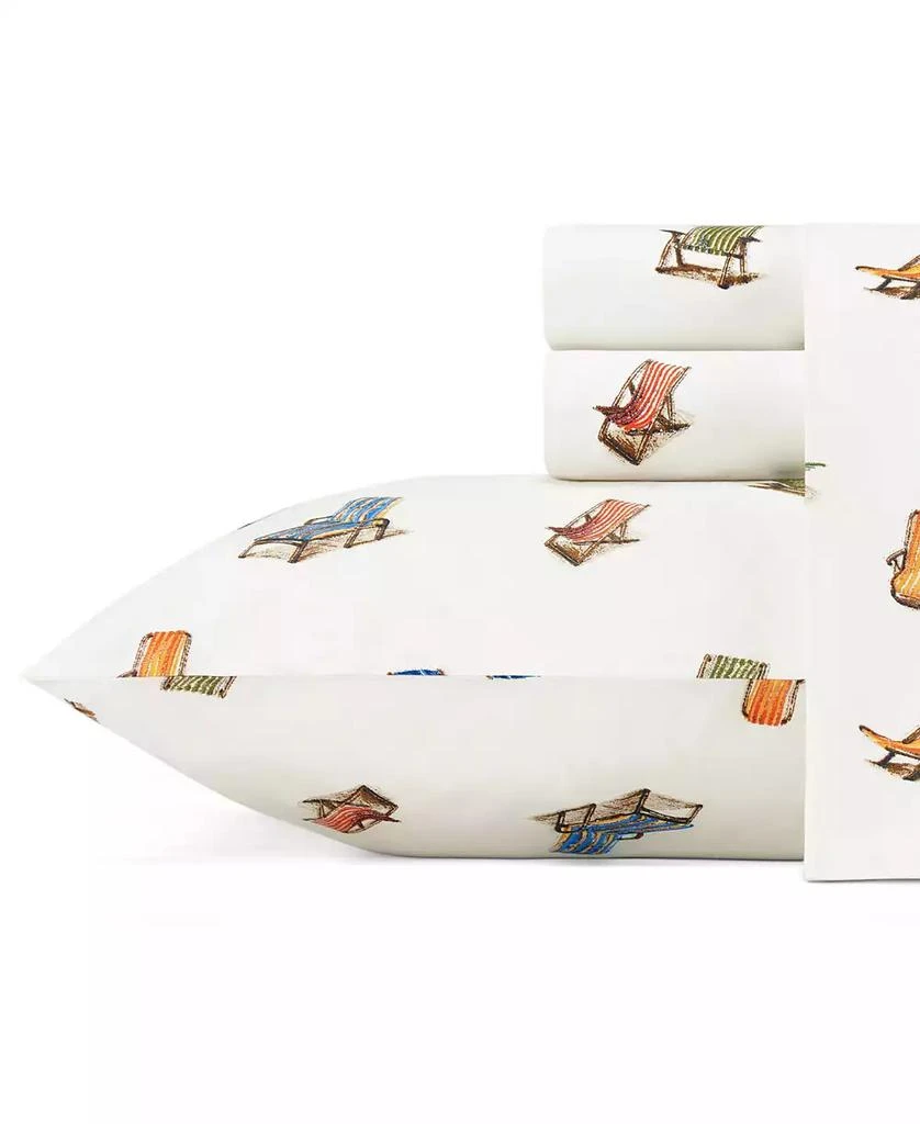 商品Tommy Bahama|Tommy Bahama Beach Chairs Cotton Percale 4 Piece Sheet Set, King,价格¥1111,第1张图片