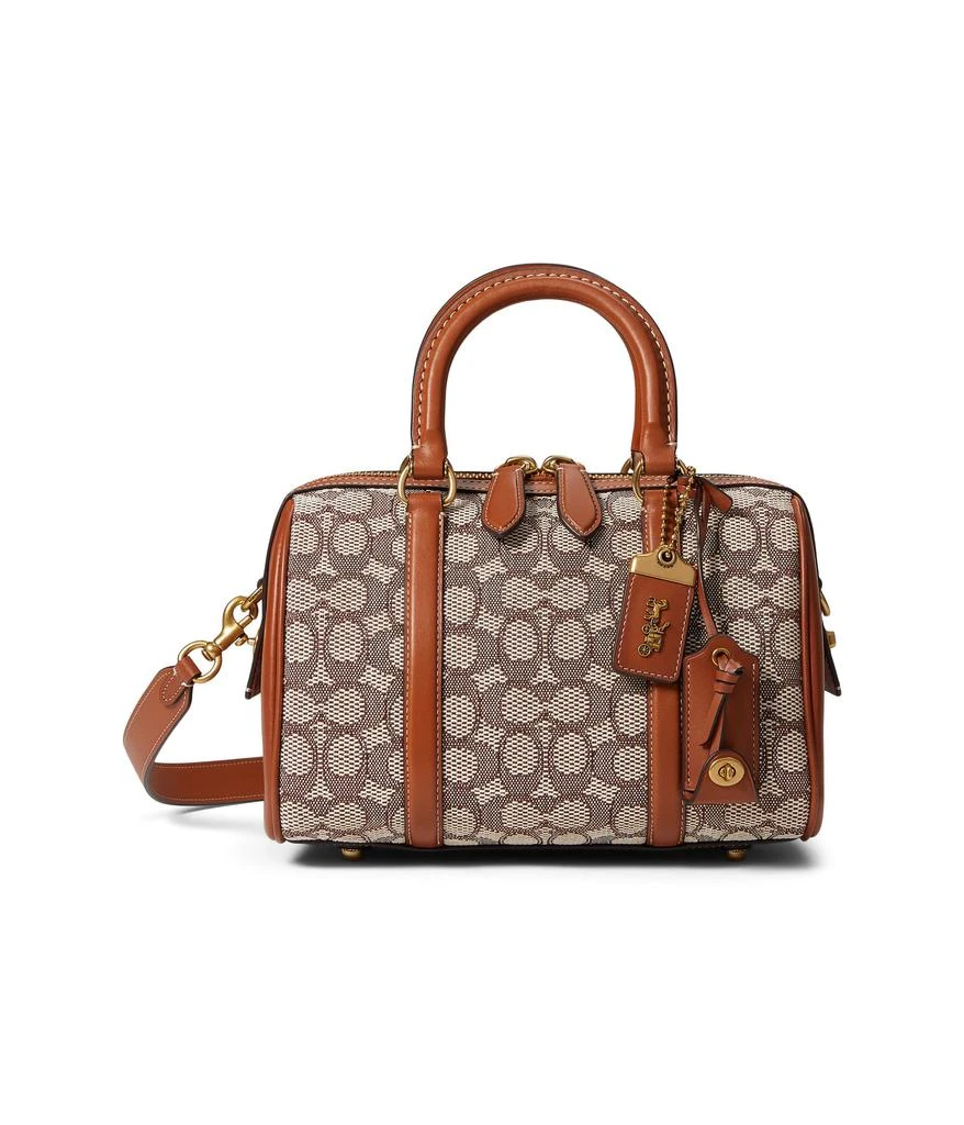 商品Coach|Signature Textile Jacquard Ruby Satchel 25,价格¥4605,第1张图片