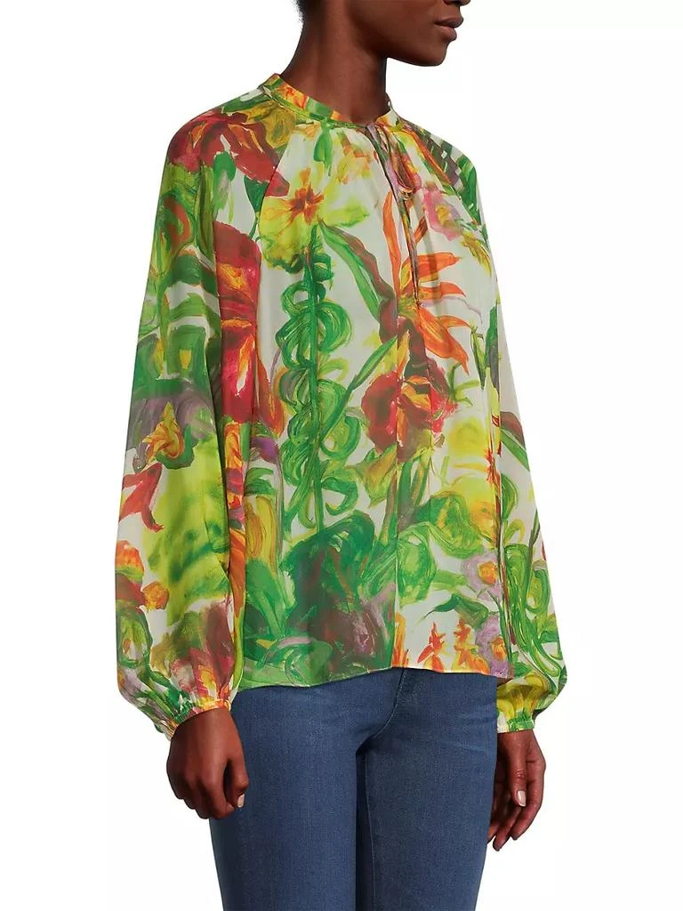 商品UNGARO|Augusta Printed Chiffon Blouse,价格¥1385,第4张图片详细描述