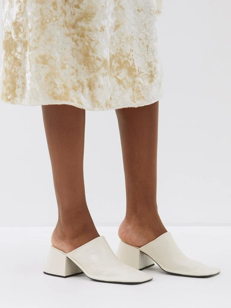 商品Jil Sander|Nikki square-toe leather mules,价格¥2867,第3张图片详细描述