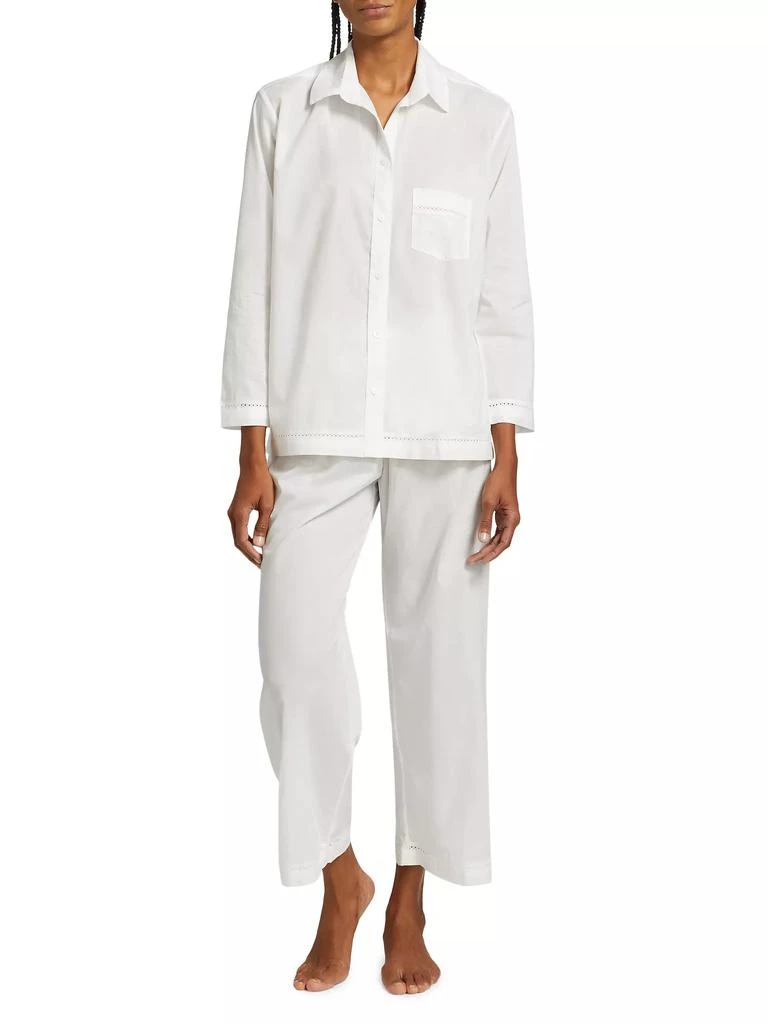 商品Pour Les Femmes|Egyptian Cotton Long-Sleeve Pajamas,价格¥1872,第3张图片详细描述