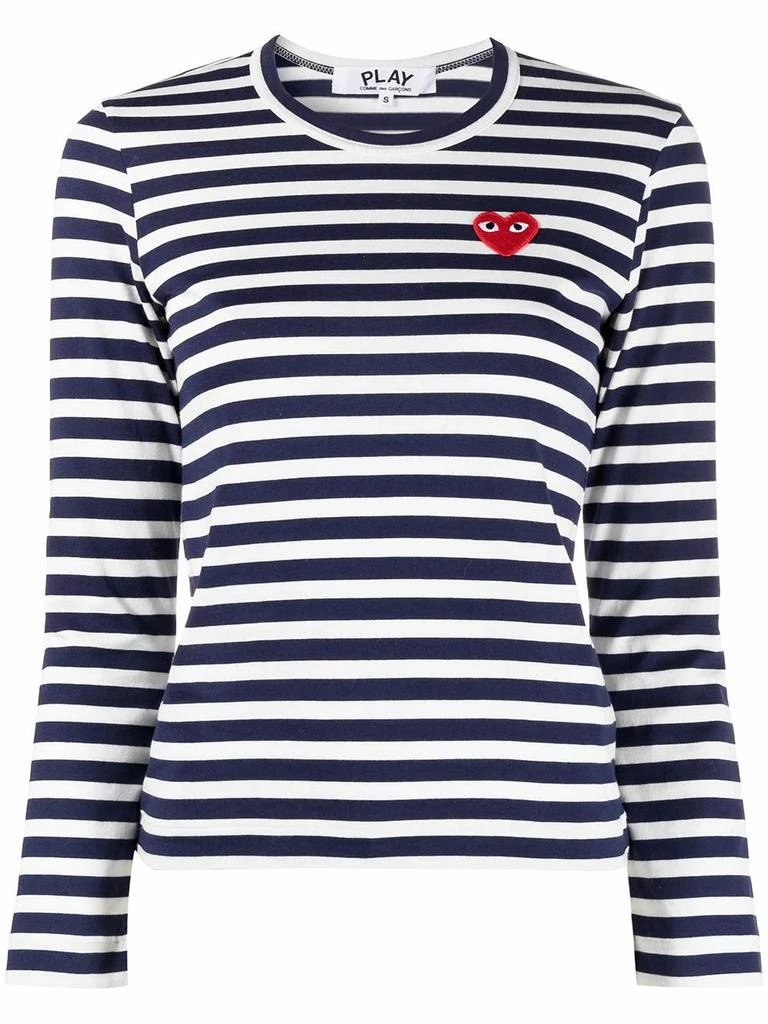 商品Comme des Garcons|Comme Des Garçons Play Womens Blue Cotton T-Shirt,价格¥1685,第1张图片