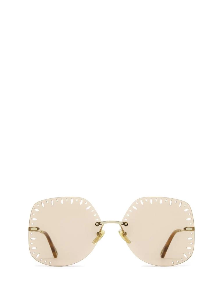 商品Chloé|Chloé CH0111S gold female sunglasses,价格¥2541,第1张图片