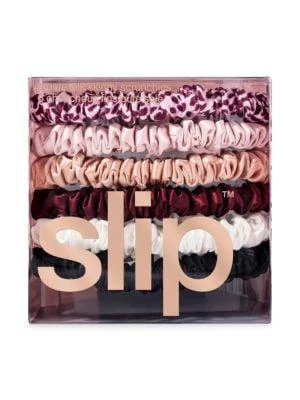 商品Slip|6-Piece Logo Silk Hair Ties Set,价格¥222,第2张图片详细描述