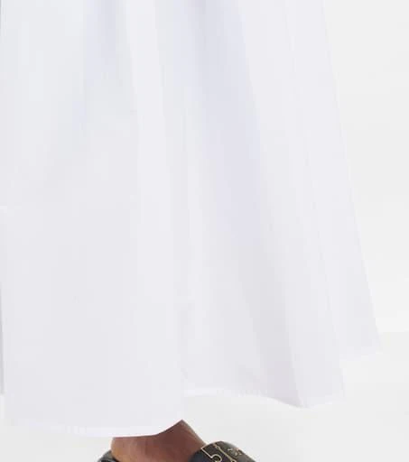 商品Tory Burch|抽褶棉质府绸加长连衣裙,价格¥3427,第5张图片详细描述