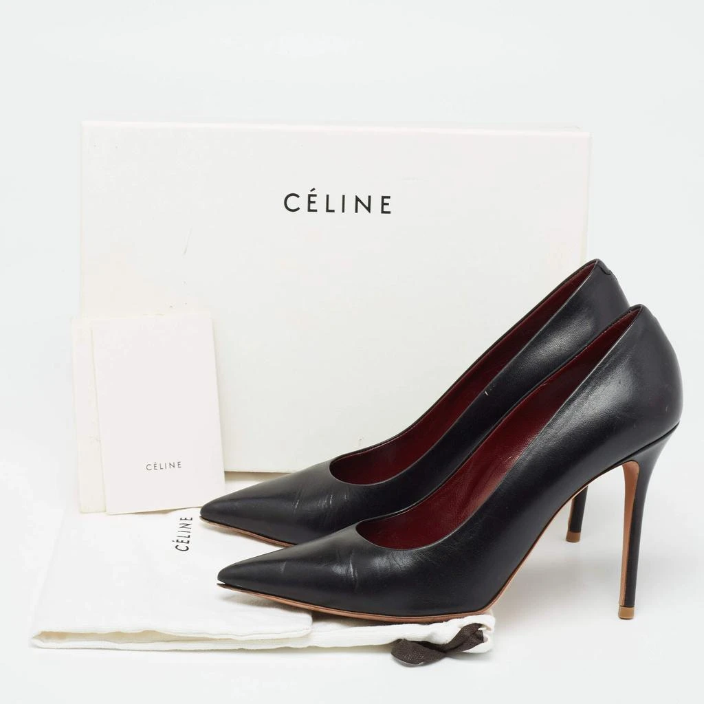 Celine Black Leather Pointed-Toe Pumps Size 38 商品